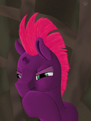 Size: 3000x4000 | Tagged: safe, artist:a-jaller, derpibooru import, tempest shadow, pony, unicorn, solo, thinking