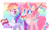 Size: 1280x762 | Tagged: safe, artist:wanderingpegasus, derpibooru import, pinkie pie, rainbow dash, earth pony, pegasus, pony, blushing, chest fluff, coat markings, cute, dashabetes, diapinkes, duo, female, grin, heart, heart eyes, hoof hold, lesbian, lesbian pride flag, looking at each other, looking at someone, mare, mouthpiece, pansexual, pansexual pride flag, pinkiedash, pride, pride flag, pride month, raised hoof, raised leg, redesign, shipping, smiling, unshorn fetlocks, wingding eyes