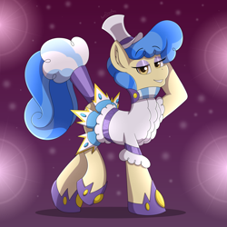 Size: 4500x4500 | Tagged: safe, artist:aarondrawsarts, derpibooru import, sapphire shores, earth pony, commission, commissioner:reversalmushroom, female, looking at you