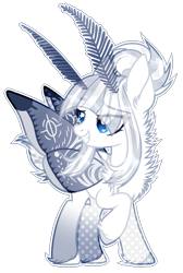 Size: 1001x1489 | Tagged: safe, artist:toffeelavender, derpibooru import, oc, oc only, moth, mothpony, original species, pony, base used, eyelashes, female, grin, looking back, mare, raised hoof, raised leg, simple background, smiling, solo, transparent background