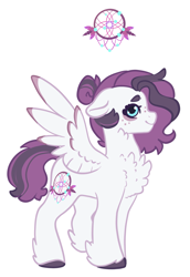 Size: 1635x2375 | Tagged: safe, artist:damayantiarts, derpibooru import, oc, oc only, pegasus, pony, chest fluff, female, mare, pegasus oc, simple background, smiling, solo, white background, wings