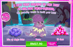 Size: 1039x674 | Tagged: safe, derpibooru import, doran, alicorn, nyx (moon creatures), advertisement, costs real money, gameloft, gem, magic coins, official, sale