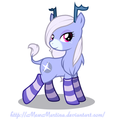 Size: 1810x1900 | Tagged: safe, artist:churobu, derpibooru import, oc, oc only, oc:moon sparkle, deer, pony, antlers, chest fluff, clothes, eyelashes, female, freckles, mare, simple background, socks, striped socks, transparent background, unideer