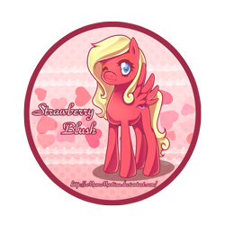 Size: 1500x1500 | Tagged: safe, artist:churobu, derpibooru import, oc, oc only, pegasus, pony, one eye closed, pegasus oc, simple background, solo, transparent background, wings, wink