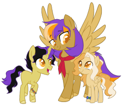 Size: 1469x1268 | Tagged: safe, artist:purplegrim40, derpibooru import, oc, oc only, pegasus, pony, unicorn, base used, colt, female, filly, foal, horn, male, mare, pegasus oc, simple background, smiling, spread wings, transparent background, unicorn oc, wings