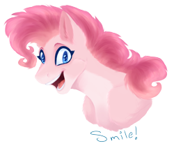 Size: 1508x1262 | Tagged: safe, artist:purplegrim40, derpibooru import, pinkie pie, earth pony, pony, female, mare, simple background, smiling, solo, transparent background