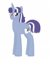 Size: 1606x1914 | Tagged: safe, artist:queenderpyturtle, derpibooru import, oc, oc:nova spiral, pony, unicorn, male, offspring, parent:toe-tapper, parent:twilight sparkle, simple background, solo, stallion, white background