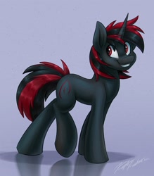 Size: 1790x2048 | Tagged: safe, artist:kaylerustone, derpibooru import, oc, oc only, pony, unicorn, looking away, simple background, smiling, solo