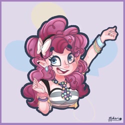 Size: 1000x1000 | Tagged: artist needed, source needed, safe, derpibooru import, pinkie pie, human, ear piercing, earring, female, humanized, jewelry, piercing, solo