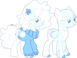 Size: 2886x2174 | Tagged: safe, artist:kurosawakuro, derpibooru import, oc, oc:snowy weather, pegasus, pony, bald, base used, clothes, female, mare, simple background, solo, sweater, transparent background