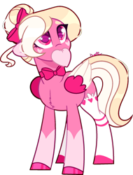 Size: 1344x1770 | Tagged: safe, artist:kurosawakuro, derpibooru import, oc, oc:vanilla valentine, pegasus, pony, base used, female, heart, mare, mouth hold, simple background, solo, transparent background