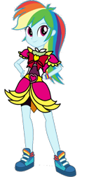 Size: 400x807 | Tagged: safe, artist:mlgskittles, derpibooru import, rainbow dash, equestria girls, legend of everfree, clothes, dress, shoes, simple background, solo, transparent background, vector