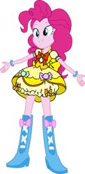 Size: 624x1280 | Tagged: safe, artist:mlgskittles, derpibooru import, pinkie pie, equestria girls, legend of everfree, boots, clothes, dress, high heel boots, shoes, simple background, solo, transparent background, vector