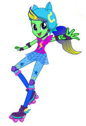 Size: 738x1083 | Tagged: safe, derpibooru import, oc, oc:thunderbreeze, equestria girls, friendship games, simple background, solo, transparent background, vector