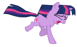 Size: 1280x787 | Tagged: safe, artist:benpictures1, twilight sparkle, unicorn twilight, pony, unicorn, spike at your service, cute, eyes closed, female, inkscape, mare, open mouth, running, scared, screaming, simple background, solo, transparent background, twiabetes, vector