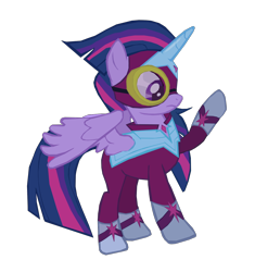 Size: 1280x1361 | Tagged: safe, artist:benpictures1, masked matter-horn, twilight sparkle, twilight sparkle (alicorn), alicorn, pony, power ponies (episode), cute, female, inkscape, power ponies, simple background, solo, transparent background, twiabetes, vector