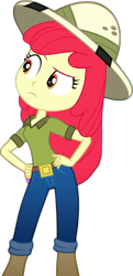 Size: 493x1016 | Tagged: safe, derpibooru import, edit, edited screencap, screencap, apple bloom, better together, eqg summertime shorts, equestria girls, the canterlot movie club, background removed, simple background, solo, transparent background