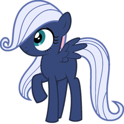 Size: 893x894 | Tagged: safe, artist:luckreza8, derpibooru import, edit, editor:foxyfell1337, fluttershy, original species, pony, female, filly, filly fluttershy, foal, race swap, simple background, solo, transparent background, umbra pony, vector, vector edit, younger