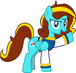 Size: 2495x2403 | Tagged: safe, artist:skyheartpegasister, derpibooru import, oc, oc only, oc:ilovekimpossiblealot, pegasus, pony, high res, let's go and meet john de lancie, pegasus oc, simple background, solo, tail, transparent background, two toned mane, two toned tail, vector