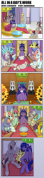 Size: 1075x4275 | Tagged: safe, artist:str1ker878, derpibooru import, oc, oc only, oc:aerial agriculture, oc:earthing elements, oc:heartstrong flare, oc:king speedy hooves, oc:princess healing glory, oc:princess mythic majestic, oc:princess sincere scholar, oc:queen galaxia, oc:tommy the human, alicorn, earth pony, pony, alicorn oc, alicorn princess, argument, armor, bedroom, bowing, canterlot, canterlot castle, castle, child, clothes, colt, comic, comic strip, commissioner:bigonionbean, courtroom, crown, cup, cutie mark, dining room, ethereal mane, ethereal tail, father and child, father and son, female, foal, food, fusion, fusion: princess healing glory, fusion:aerial agriculture, fusion:earthing elements, fusion:heartstrong flare, fusion:king speedy hooves, fusion:princess mythic majestic, fusion:princess sincere scholar, fusion:queen galaxia, gavel, glasses, grandparents, hair bun, hat, horn, husband and wife, jewelry, judge, lying down, male, mare, married couple, mother and child, mother and son, orange, paper, parent and child, random pony, regalia, royal guard, royal guard armor, scroll, sleeping, socks, staff, stallion, table, tail, teacup, throne room, wall of tags, water fountain, wig, wings, writer:bigonionbean, yelling