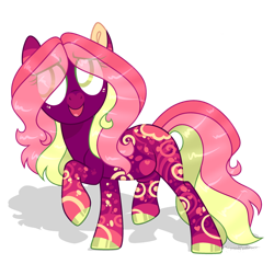 Size: 1280x1232 | Tagged: safe, artist:lilywolfpie-yt, derpibooru import, oc, oc:tropical splash, earth pony, pony, base used, female, mare, simple background, solo, transparent background