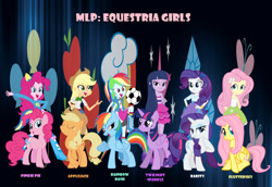 Size: 1024x703 | Tagged: safe, artist:mischeifmanage, derpibooru import, applejack, fluttershy, pinkie pie, rainbow dash, rarity, twilight sparkle, twilight sparkle (alicorn), alicorn, equestria girls, humane five, humane six, mane six