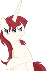 Size: 484x707 | Tagged: safe, derpibooru import, oc, oc only, oc:fausticorn, alicorn, pony, female, horn, lauren faust, mare, simple background, smiling, smirk, smug, transparent background, want it need it, wings