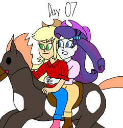 Size: 2000x2074 | Tagged: safe, artist:ktd1993, derpibooru import, applejack, rarity, horse, equestria girls, female, lesbian, rarijack, shipping, simple background, transparent background