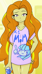 Size: 740x1280 | Tagged: safe, artist:batipin, derpibooru import, adagio dazzle, sonata dusk, equestria girls, clothes, eyes closed, long hair, looking at you, mamadagio, milk, milk carton, solo