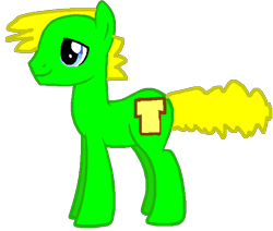 Size: 597x506 | Tagged: safe, artist:breadwinnersfan61, derpibooru import, earth pony, pony, breadwinners, buhdeuce, crossover, male, needs more saturation, ponified, simple background, smiling, stallion, transparent background