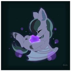 Size: 1055x1042 | Tagged: safe, artist:maddzarts, derpibooru import, oc, oc only, oc:scrimmy, bat pony, pony, bat pony oc, bat wings, commission, cute, lying down, male, on back, passepartout, simple background, solo, stallion, stars, wings, ych result