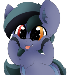 Size: 2742x3000 | Tagged: safe, artist:pegamutt, derpibooru import, oc, oc only, oc:scrimmy, bat pony, pony, :p, bat pony oc, bat wings, commission, cute, fangs, heterochromia, male, ocbetes, simple background, solo, stallion, tongue, tongue out, transparent background, wings, ych result