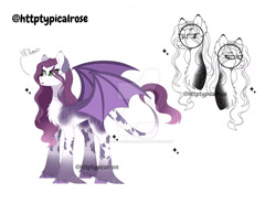 Size: 1280x946 | Tagged: safe, artist:httptypicalrose, derpibooru import, oc, oc only, oc:strygmer claire, dracony, hybrid, chest fluff, deviantart watermark, female, interspecies offspring, mare, obtrusive watermark, offspring, parent:rarity, parent:spike, parents:sparity, simple background, solo, watermark, white background