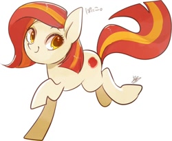 Size: 1012x829 | Tagged: safe, artist:sibashen, derpibooru import, oc, oc:poniko, earth pony, pony, female, mare, simple background, solo, white background