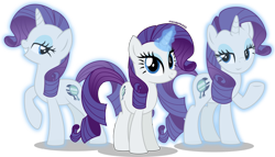 Size: 3698x2113 | Tagged: safe, artist:stellardusk, derpibooru import, rarity, pony, unicorn, alternate cutie mark, alternate universe, female, glowing, glowing horn, high res, horn, illusion, illusions coven, looking at you, magic, magic aura, mare, simple background, smiling, smiling at you, solo, the owl house, transparent background