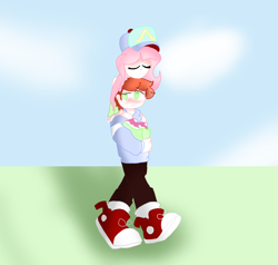 Size: 2000x1900 | Tagged: safe, derpibooru import, fluttershy, equestria girls, cap, clothes, crossover, hat, hoodie