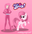 Size: 792x836 | Tagged: safe, artist:guruyunus17, artist:selenaede, derpibooru import, oc, oc only, oc:annisa trihapsari, earth pony, human, pony, 2022, crossover, duo, duo female, equine, female, females only, feral, hasbro, heart, lipstick, logo, looking at you, makeup, mare, pink background, simple background, smiling, smiling at you, totally spies