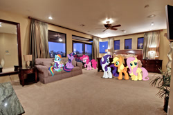 Size: 2592x1728 | Tagged: safe, artist:dashiesparkle, artist:estories, artist:mlplover94, derpibooru import, applejack, fluttershy, pinkie pie, rainbow dash, rarity, twilight sparkle, twilight sparkle (alicorn), alicorn, earth pony, pegasus, pony, unicorn, arizona, bathrobe, clothes, cowboy hat, female, hat, high res, irl, mane six, mare, phoenix (city), photo, ponies in real life, robe, slippers, stetson, story included