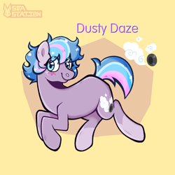 Size: 2000x2000 | Tagged: safe, artist:seasemissary, derpibooru import, oc, oc:dusty daze, earth pony, pony, female, magical lesbian spawn, mare, offspring, parent:coloratura, parent:radiant hope, solo