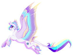 Size: 3115x2375 | Tagged: safe, artist:eothnoguy-art, derpibooru import, oc, oc:geod eros, pegasus, pony, colored wings, multicolored wings, simple background, solo, transparent background, wings