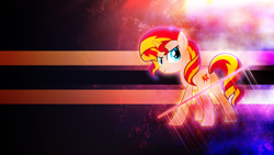 Size: 3840x2160 | Tagged: safe, artist:90sigma, artist:game-beatx14, derpibooru import, edit, sunset shimmer, pony, unicorn, equestria girls, butt, female, high res, mare, plot, solo, wallpaper, wallpaper edit