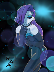 Size: 2048x2732 | Tagged: safe, artist:rickardt, derpibooru import, rarity, equestria girls, abstract background, bedroom eyes, clothes, evening gloves, eyelashes, female, gloves, long gloves, solo