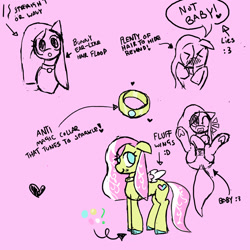 Size: 1280x1280 | Tagged: safe, artist:duckchip, derpibooru import, oc, oc:silky shine, pegasus, pony, blushing, butt, collar, design, diaper, diaper fetish, fetish, hair over one eye, laughing, magic collar, non-baby in diaper, plot, reference sheet, sketch, sketch dump