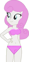 Size: 871x1838 | Tagged: safe, artist:gameboss375, derpibooru import, twinkleshine, equestria girls, bare shoulders, bikini, clothes, cute, female, sexy, simple background, sleeveless, solo, swimsuit, transparent background