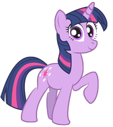 Size: 2247x2528 | Tagged: safe, artist:aleximusprime, derpibooru import, twilight sparkle, unicorn twilight, pony, unicorn, female, high res, looking at you, mare, raised hoof, raised leg, simple background, smiling, solo, transparent background, vector