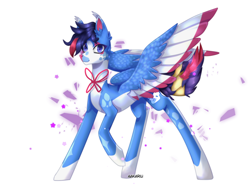 Size: 2000x1500 | Tagged: safe, artist:aakariu, derpibooru import, oc, pegasus, pony, art, digital art, full body, gift art, request, simple background, white background