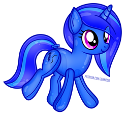 Size: 1100x998 | Tagged: safe, artist:jennieoo, derpibooru import, oc, oc only, oc:blue vector, pony, unicorn, happy, inflatable, rubber, simple background, smiling, solo, toy, transparent background, vector