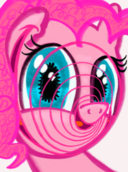 Size: 2048x2732 | Tagged: safe, artist:ja0822ck, derpibooru import, pinkie pie, earth pony, pony, multiple mouths, smiling, solo