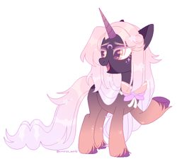 Size: 2800x2520 | Tagged: safe, artist:avroras_world, derpibooru import, oc, oc only, oc:elisabeth mooncrest, pony, unicorn, accessories, bow, eye clipping through hair, eyebrows, female, high res, long hair, mare, open mouth, pixel art, simple background, solo, talking, white background