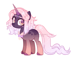 Size: 3200x2500 | Tagged: safe, artist:avroras_world, derpibooru import, oc, oc only, oc:elisabeth mooncrest, pony, unicorn, accessories, bow, female, high res, long tail, looking away, mare, short mane, simple background, smiling, solo, tail, white background